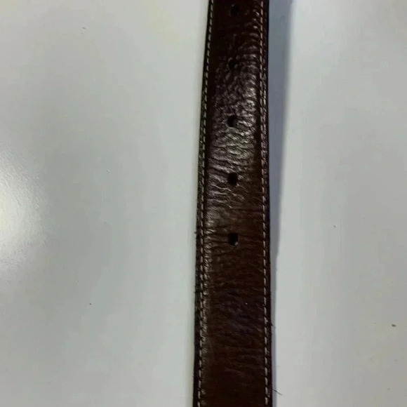 Source Unknown, reversible buckle, Men’s 100% leather silver buckle, black brown - Picture 11 of 11